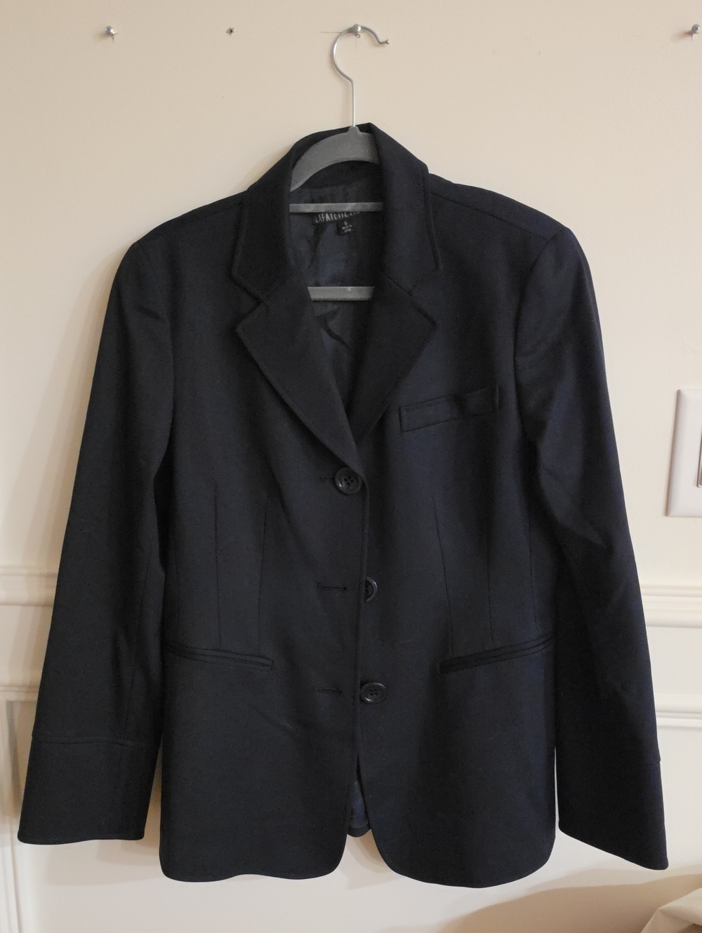 Lafayette 148 New York Black Tailored Blazer